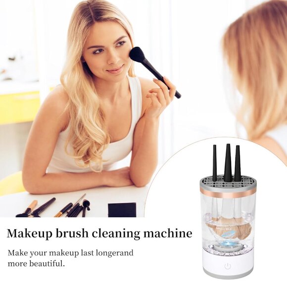 Multi-Functional Electric Makeup Brush Cleaner(1 Set) - Picture 4 of 13